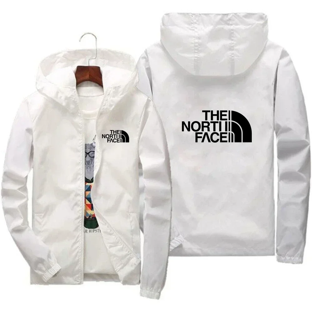 2025 Men's Fashion Windproof Zipper Hooded Jacket Casual Outdoor Sportswear for Streetwear Running and Daily Comfortable Wear thumbnail 3