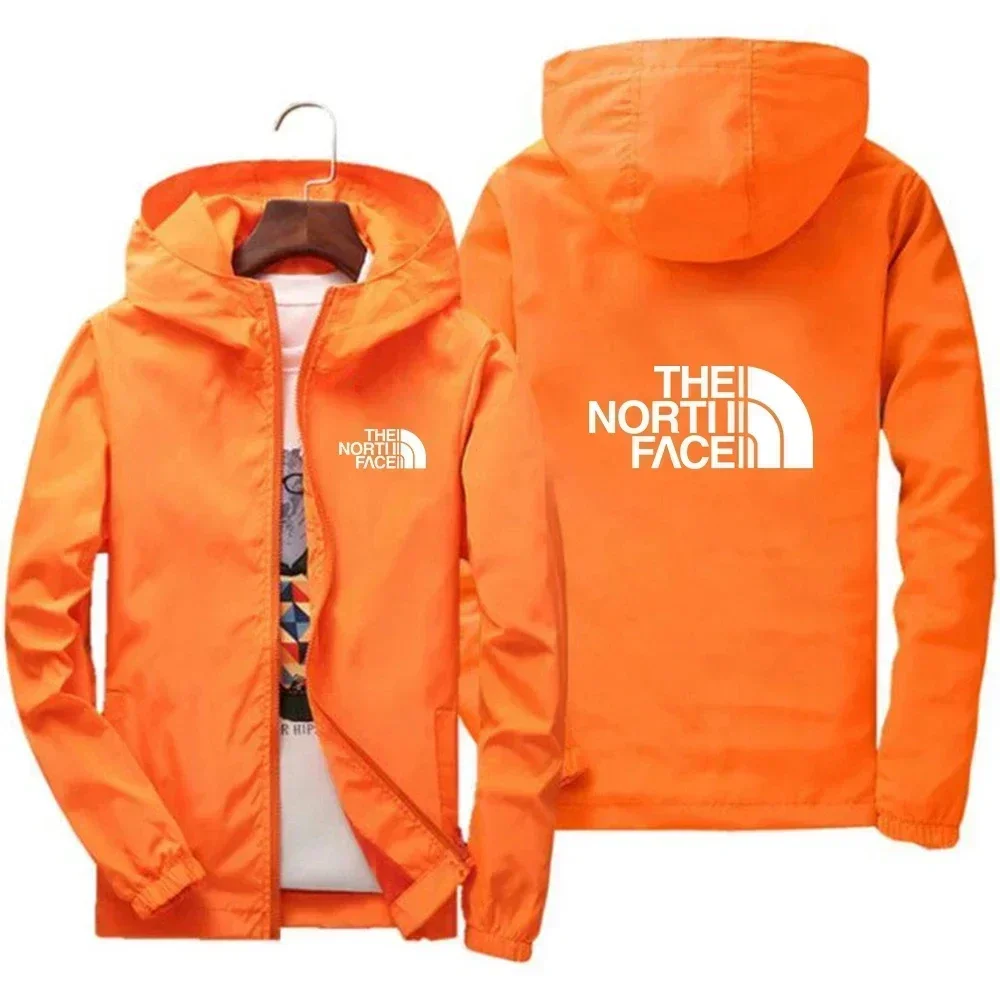 2025 Men's Fashion Windproof Zipper Hooded Jacket Casual Outdoor Sportswear for Streetwear Running and Daily Comfortable Wear thumbnail 4