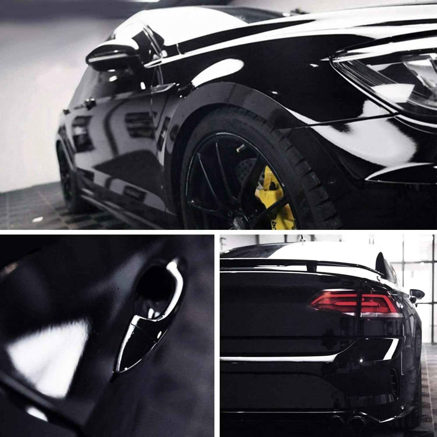 1-6m Carbon Fiber Car Body Vinyl Wrap Matte Accessories Glossy Black Sticker 3D 4D 5D 6D Auto Foil Cover Decoration Film thumbnail 4