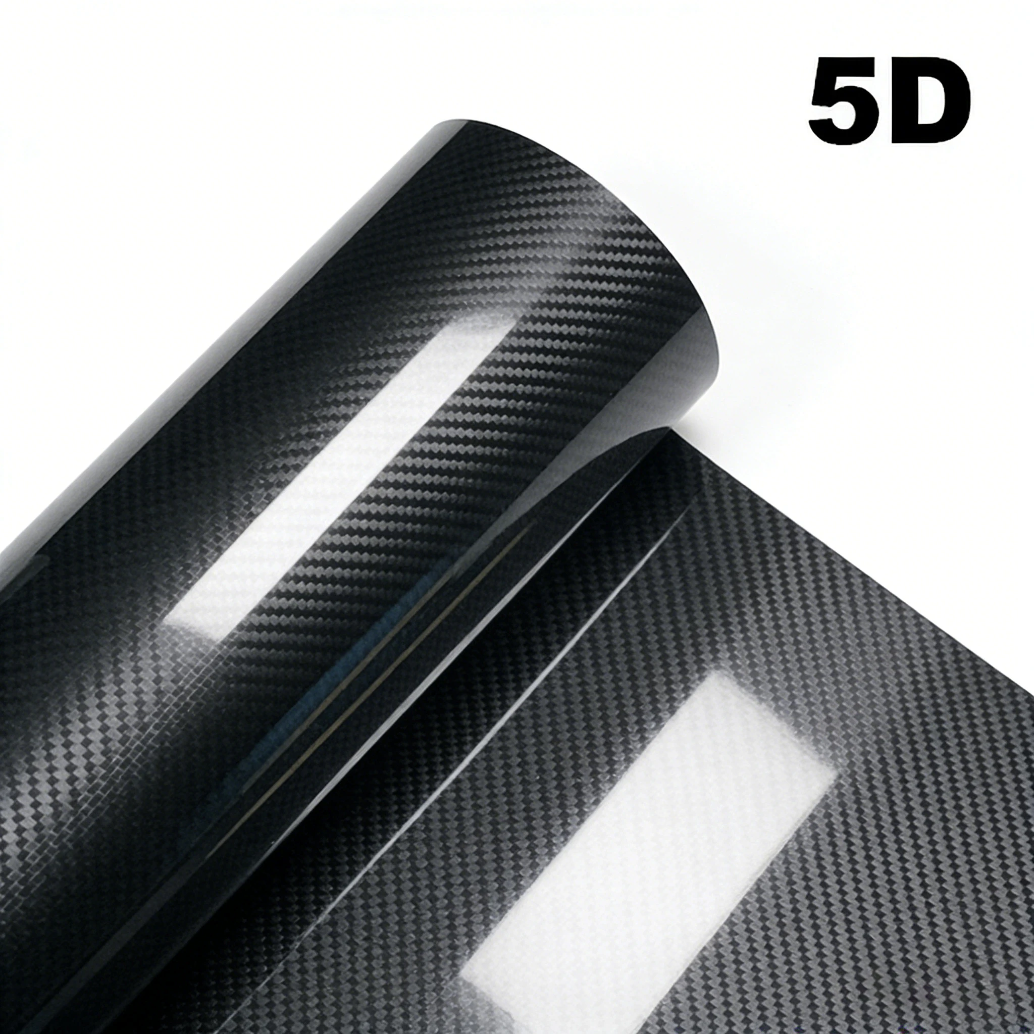 1-6m Carbon Fiber Car Body Vinyl Wrap Matte Accessories Glossy Black Sticker 3D 4D 5D 6D Auto Foil Cover Decoration Film