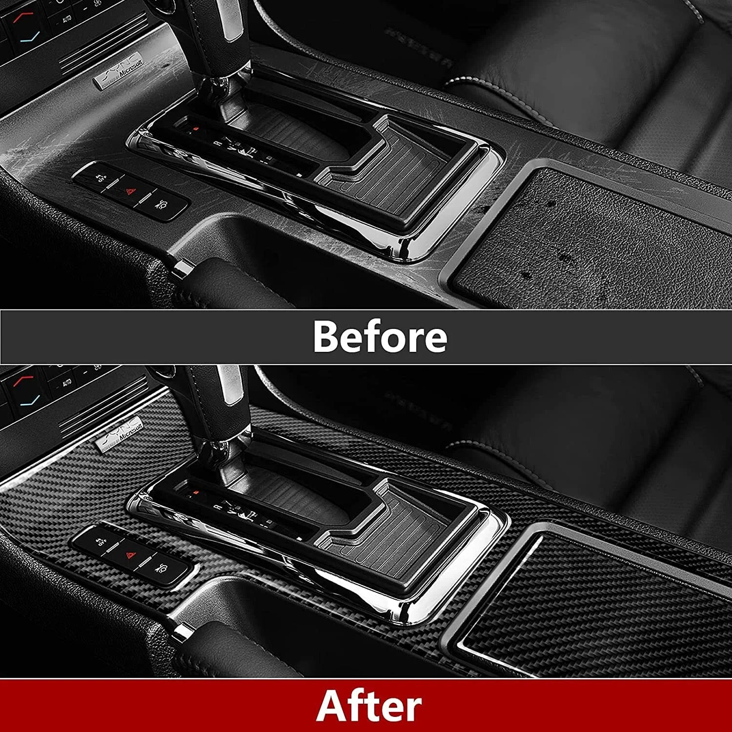 1-6m Carbon Fiber Car Body Vinyl Wrap Matte Accessories Glossy Black Sticker 3D 4D 5D 6D Auto Foil Cover Decoration Film thumbnail 3