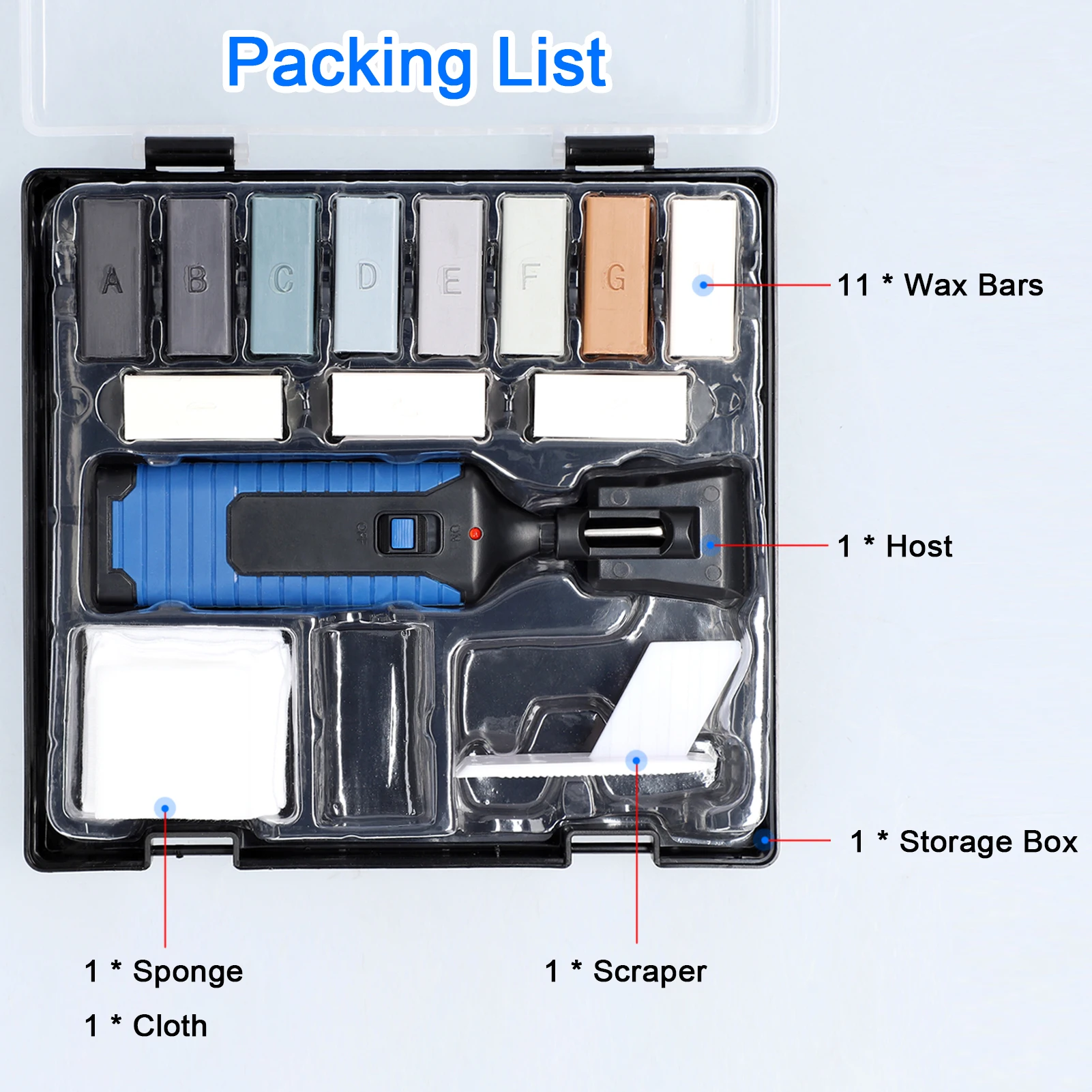 Ceramic Tile Repairing Tool /Floor Repair Set DIY Repair Tool Home Tools Repairing Crack Fill Tile Surface Repairing Tool Set thumbnail 3