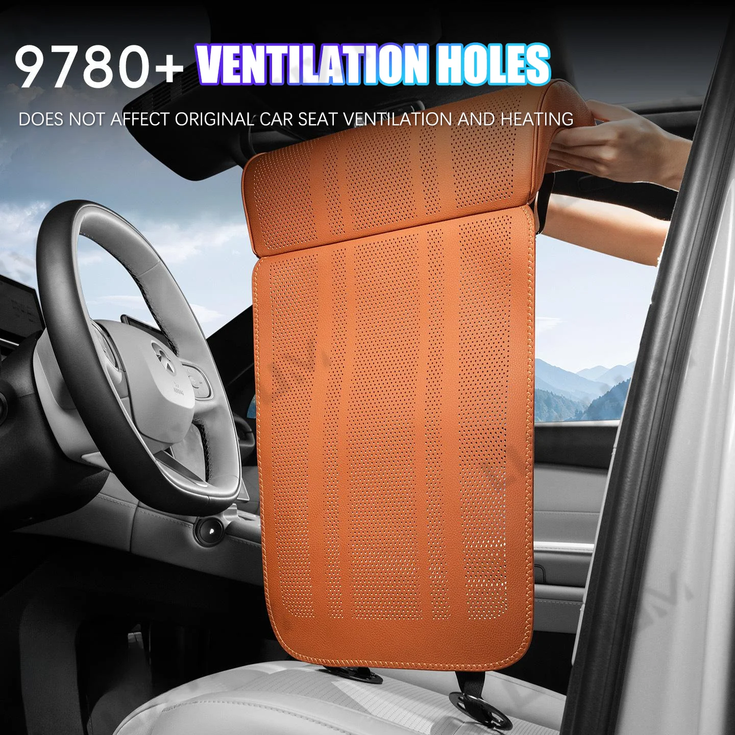 Car Seat Cover with Leg Extender Support Cushion Legrest Breathable Car Seat Cushion with Led Rest Universal for Sedan Suv Truck thumbnail 4