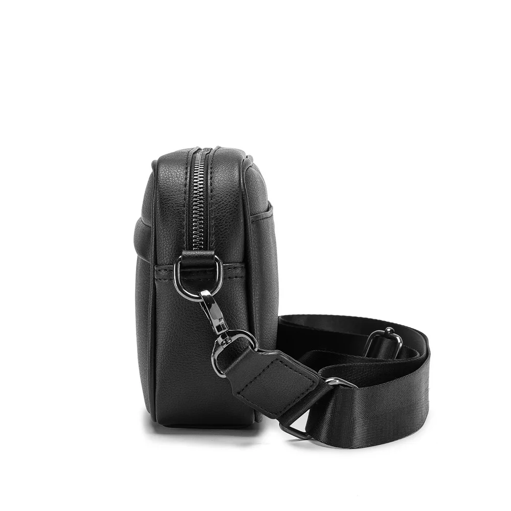 Casual Solid Men's Crossbody Bag Messenger Bag Mens PU Leather Crossbody Shoulder Bags Male Handbag Bags Cross Body Ba thumbnail 4