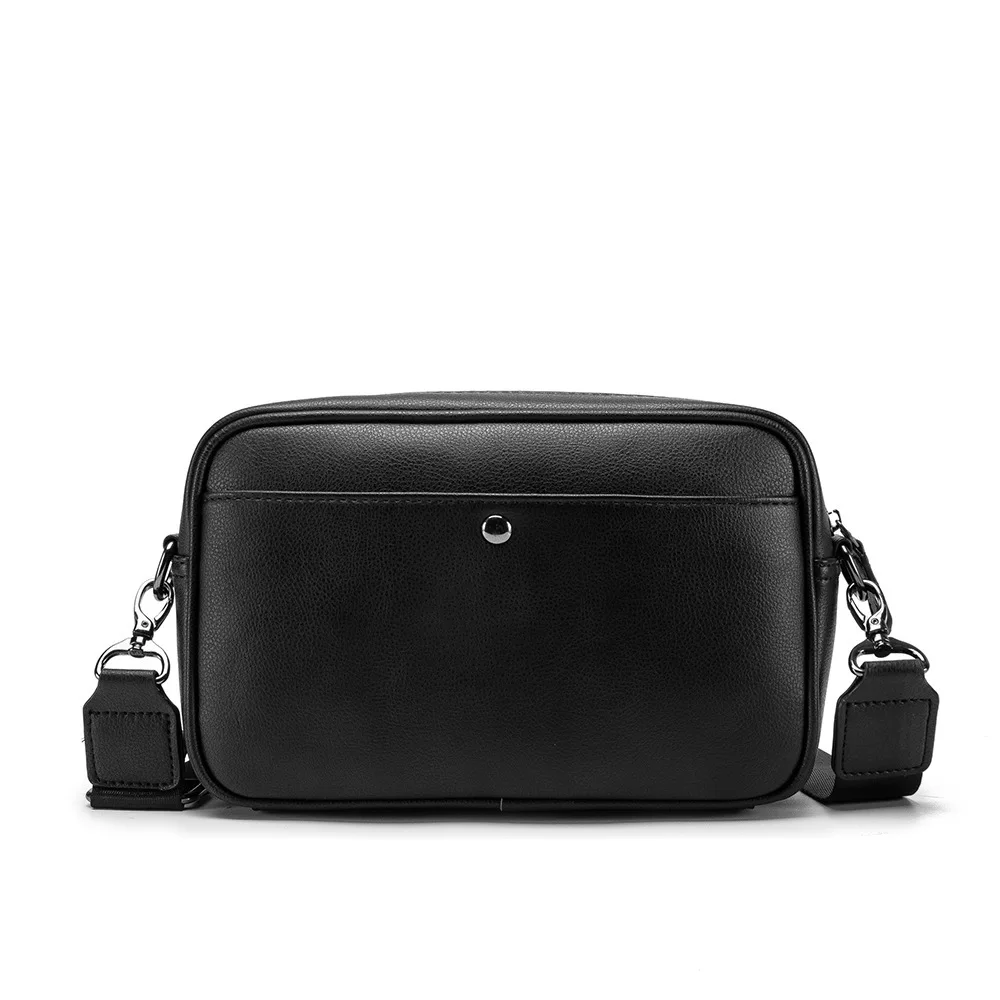 Casual Solid Men's Crossbody Bag Messenger Bag Mens PU Leather Crossbody Shoulder Bags Male Handbag Bags Cross Body Ba thumbnail 3