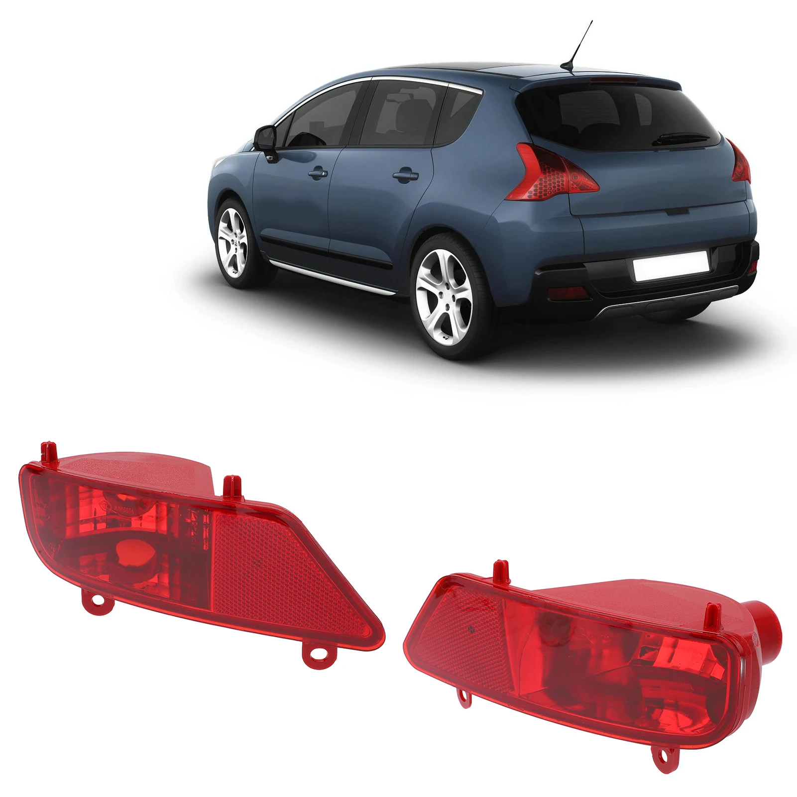 Red Rear Fog Light Assembly Car Accessories Replacement for PEUGEOT 3008 2009‑2016 thumbnail 5