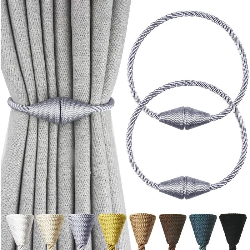 1/2PCS Modern Magnetic Curtain Laces Strong Magnetic Curtain Clip Hanging Ball Fashionable Home Curtain Decoration thumbnail 5