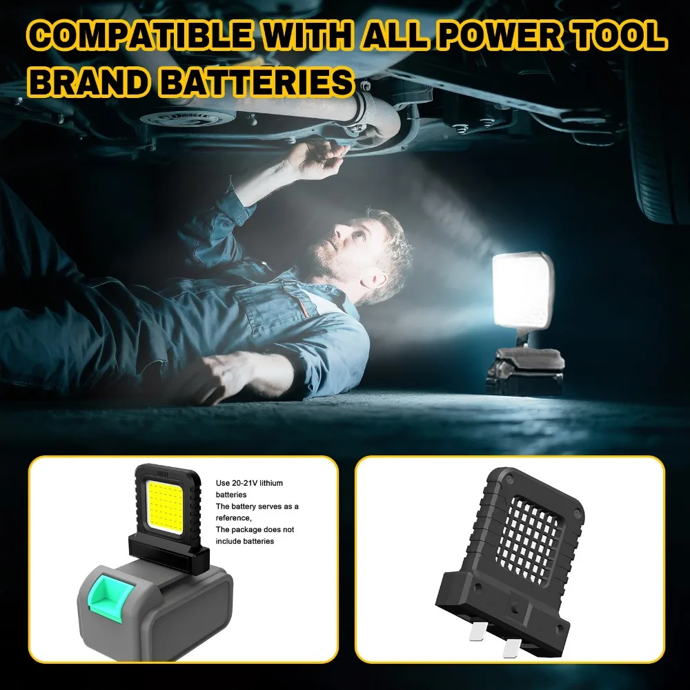 Lithium-Ion Battery Work Light Portable Long-Lasting Strong Light Supply Lighting Work Power Tool Battery Lighting Work Light thumbnail 2
