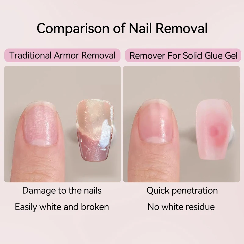 UR SUGAR 15ml Remover For Solid Tips Gel False Nail Tips Solid Adhesives Gel Remover Press On Nails Gel Fake Tips Remover Tools thumbnail 3