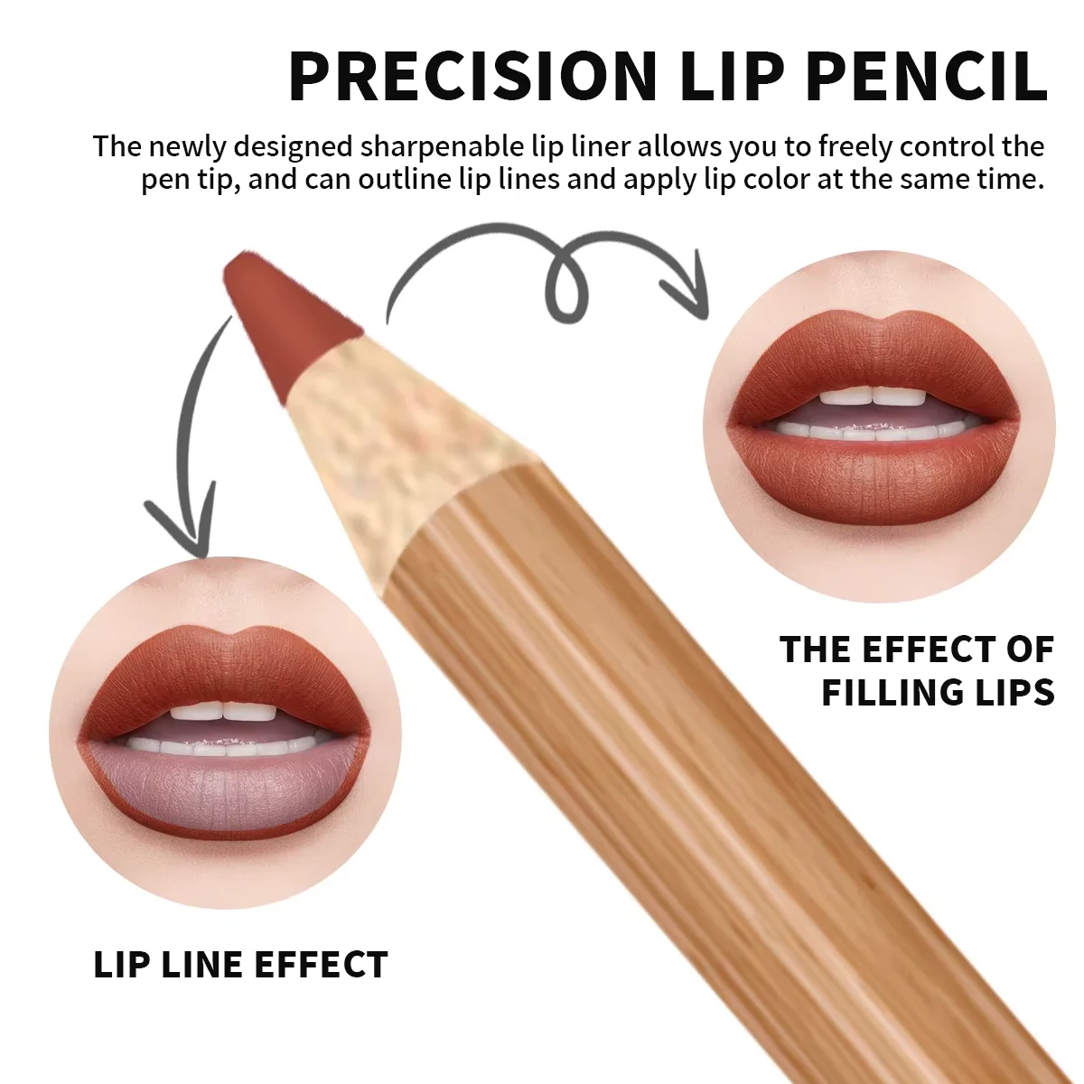 12 Matte Lip Liner Pencil Set Color Rendering Easy Makeup Waterproof Durable Lip Makeup Cosmetics Valentine's Day gift thumbnail 2