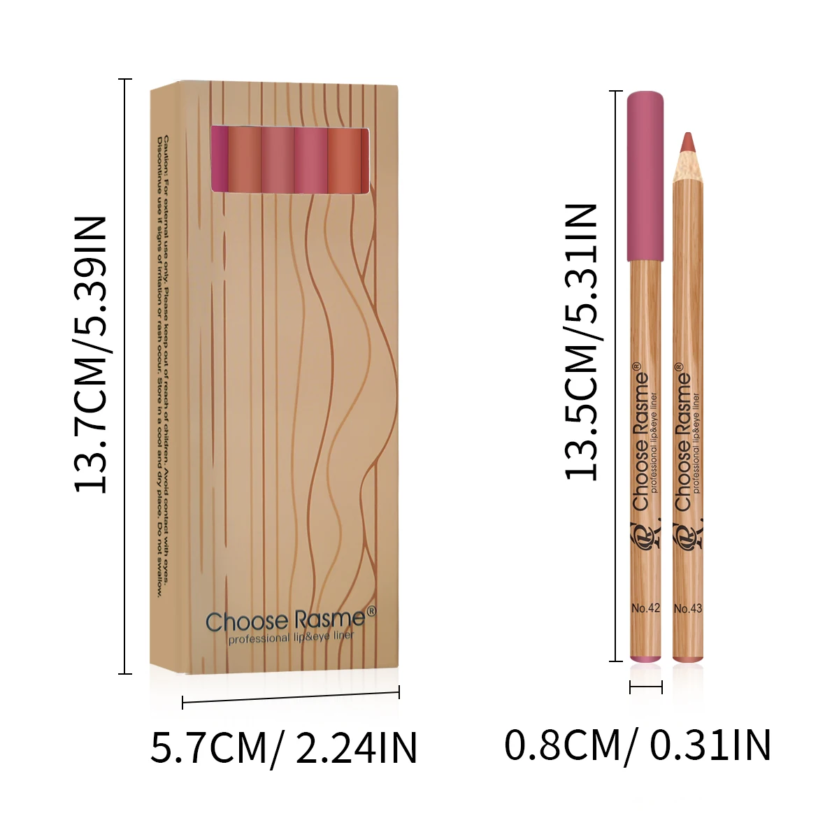 12 Matte Lip Liner Pencil Set Color Rendering Easy Makeup Waterproof Durable Lip Makeup Cosmetics Valentine's Day gift thumbnail 6