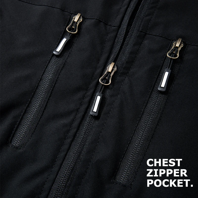 Men's Lightweight Softshell Vest with Zipper Pockets Windproof Sleeveless Jacket for Hiking Golf Outdoor Outwear Windbreaker thumbnail 5