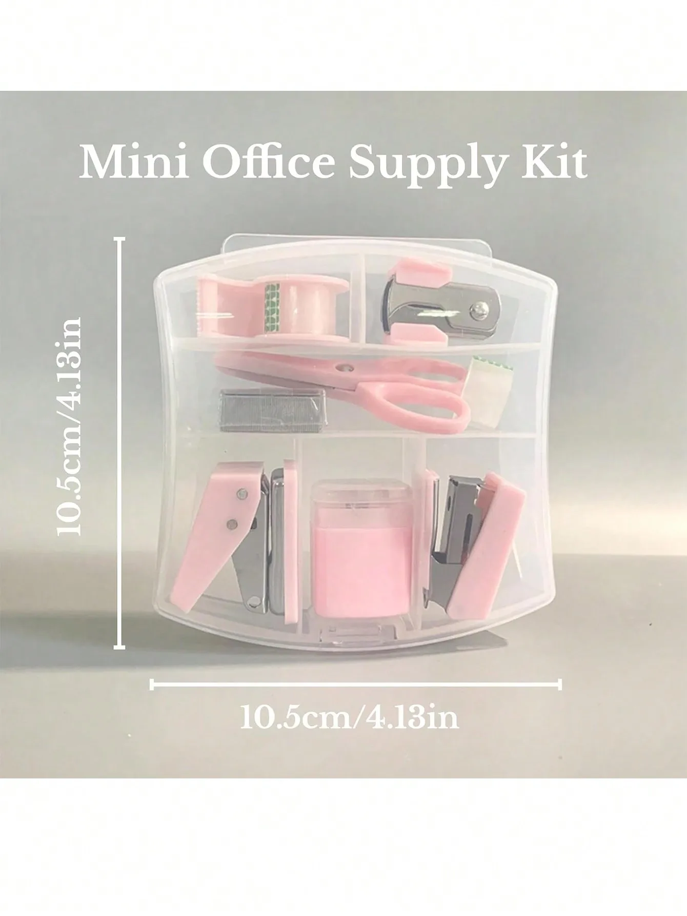8pcs Mini Office Supply Kits Mini School Supplies – includes Mini Stapler,Scissors, Staple Remover, Staples, Tape Dispenser thumbnail 2