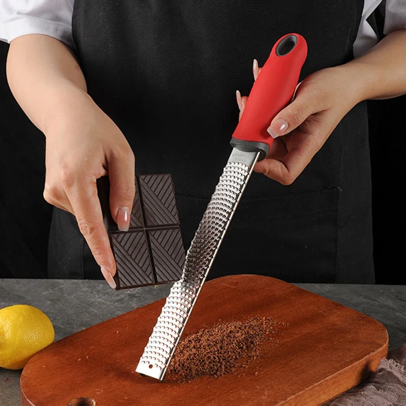 With Protect Cover Chocolate Fruit Grater Slicer Four Colors Optional Kitchen Tool Stainless Steel Cheese Grater & Lemon thumbnail 4