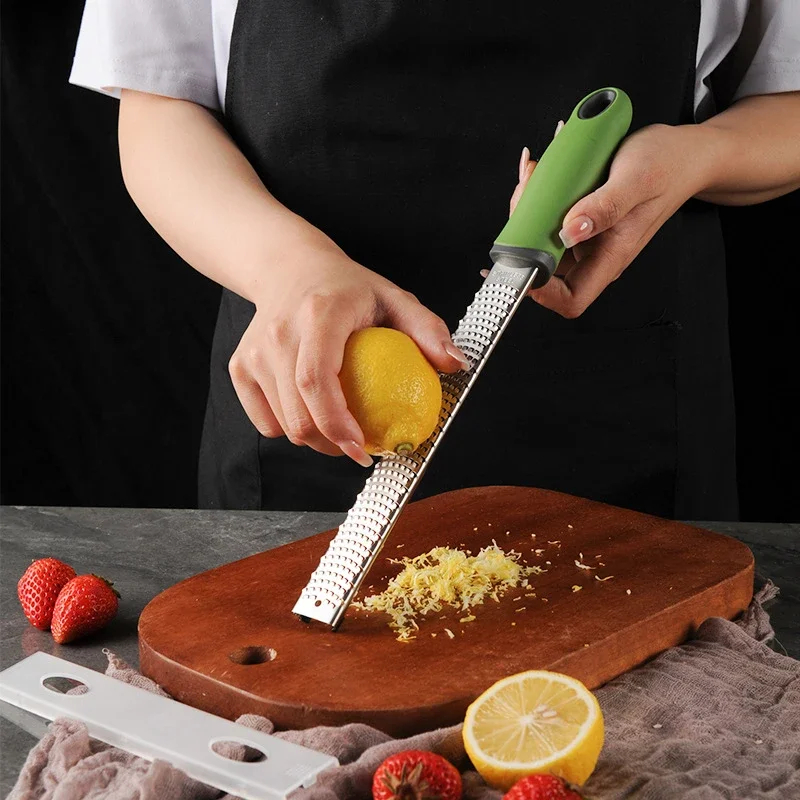 With Protect Cover Chocolate Fruit Grater Slicer Four Colors Optional Kitchen Tool Stainless Steel Cheese Grater & Lemon thumbnail 5