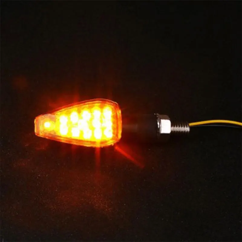 UNIVERSAL MOTORCYCLE 14 SMOKE LED TURN SIGNALS INDICATORS BLINKER LIGHT SPORTS thumbnail 3