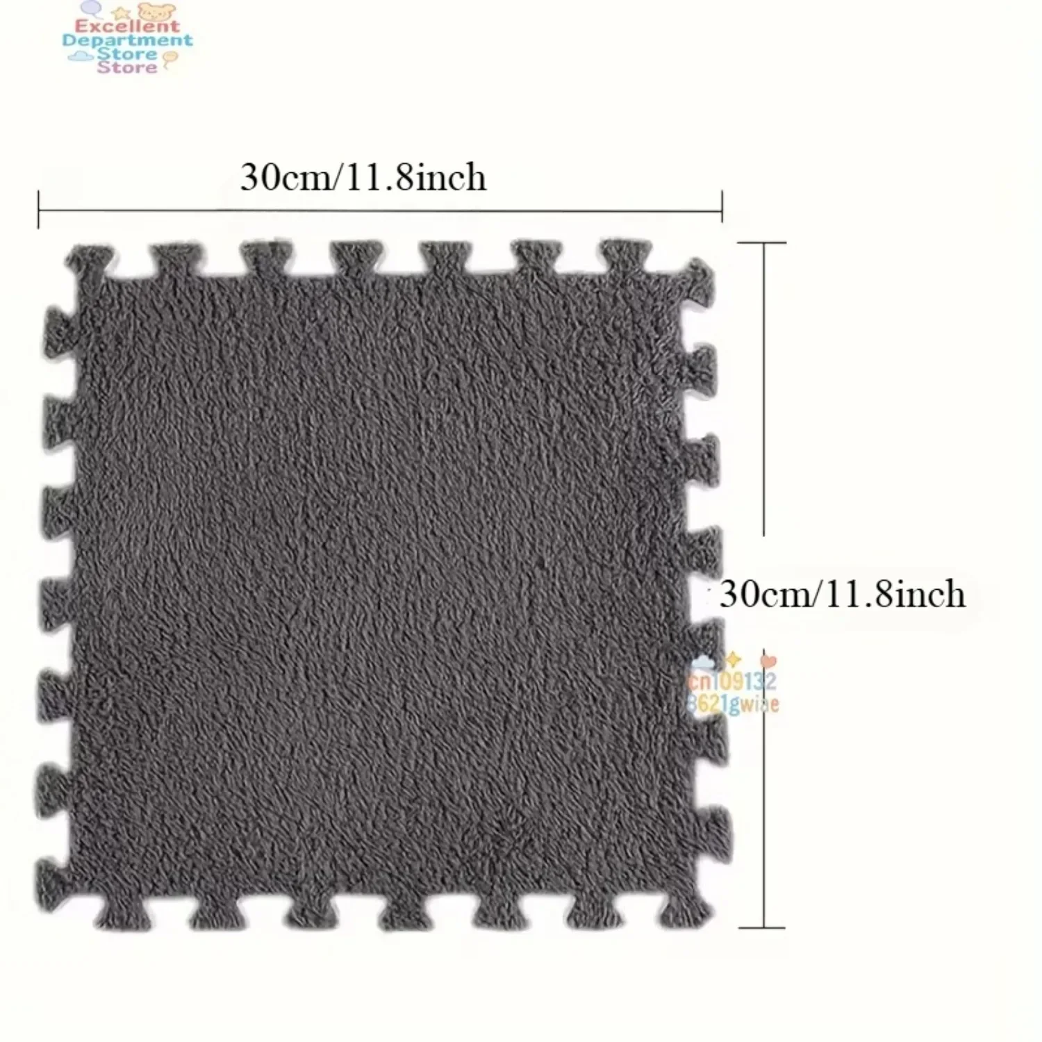 4-20 Piece Plush Play Mat for Babies BPA-Free Interlocking DIY Children's Play Mat Home Decor Floor Protection Carpet thumbnail 6