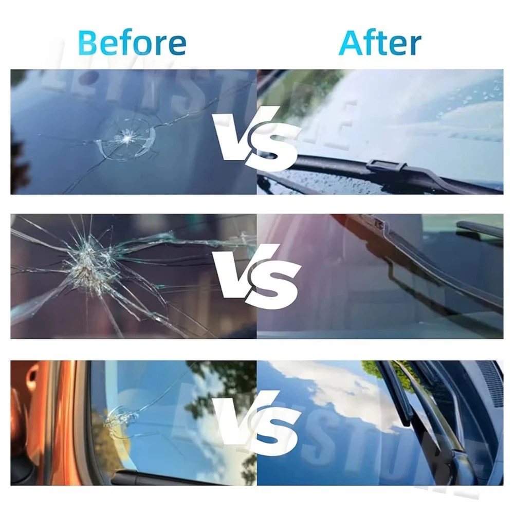 New Car Windshield Windscreen Glass Repair Fluid window Crack Repair Scratch Crack Restore Fluid Curing Glue for Car Accessories thumbnail 3