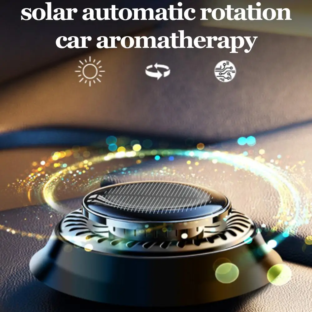 Solar Car Aromatherapy Essential Oil Levitation Automatic Rotation Fragrance Ornament Air Freshener Car Interior Decorations thumbnail 6