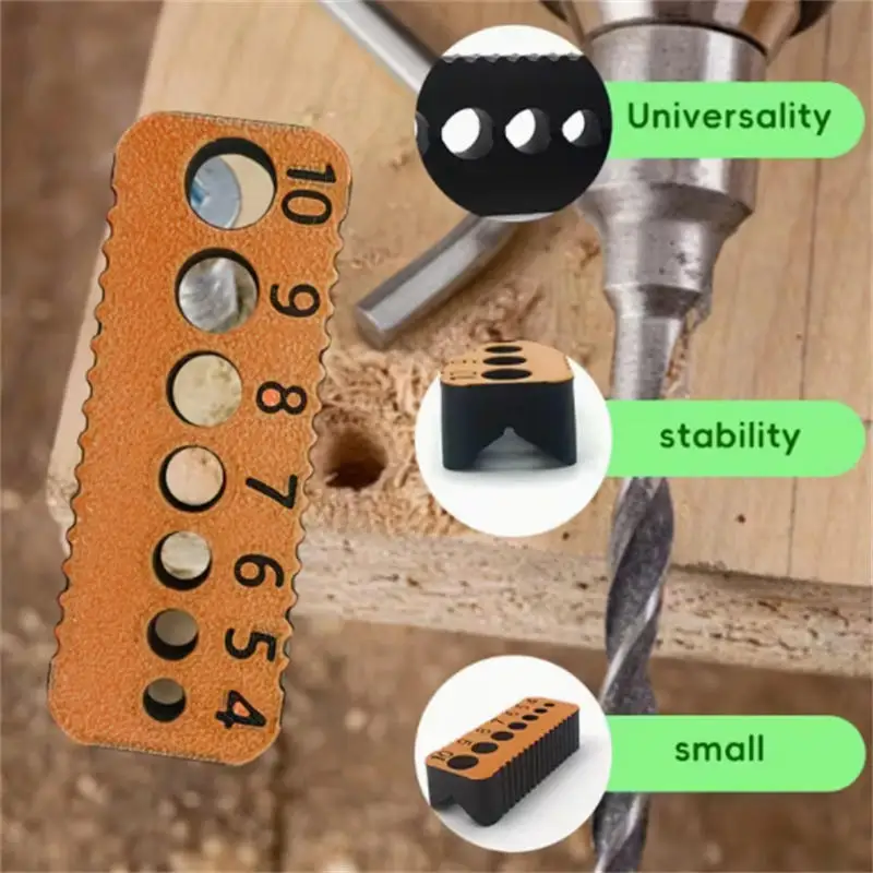 Drill Guide For 4/5/6/7/8/9/10mm Holes Drill Bit DIY Drill Jig Block Joints Tool Multifunctional Precision Accessory thumbnail 4