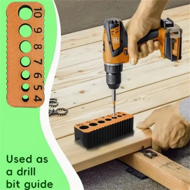 Drill Guide For 4/5/6/7/8/9/10mm Holes Drill Bit DIY Drill Jig Block Joints Tool Multifunctional Precision Accessory thumbnail 2