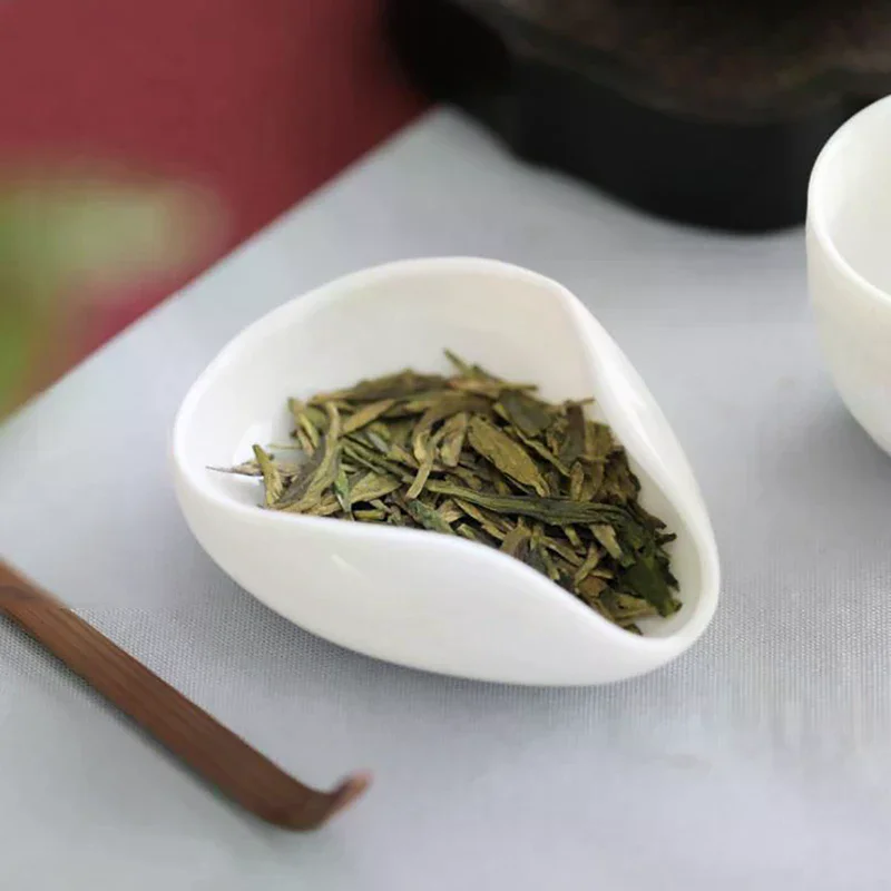 Coffee and tea tools ceramic tea scoops ceramic accessories chinese kung fu tea thumbnail 4