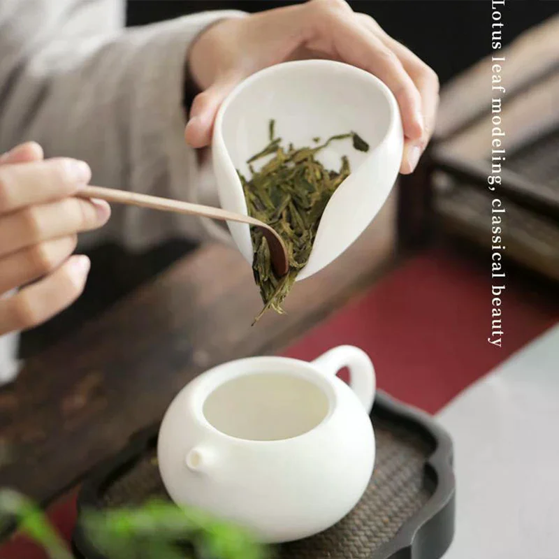 Coffee and tea tools ceramic tea scoops ceramic accessories chinese kung fu tea thumbnail 2