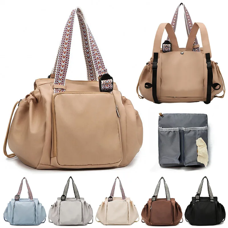 3-in-1 Mommy Bag Baby Diaper Bags Multifunctional Women's Tote Backpack Travel Duffel Airport Bags Foldable Gym Bag thumbnail 6