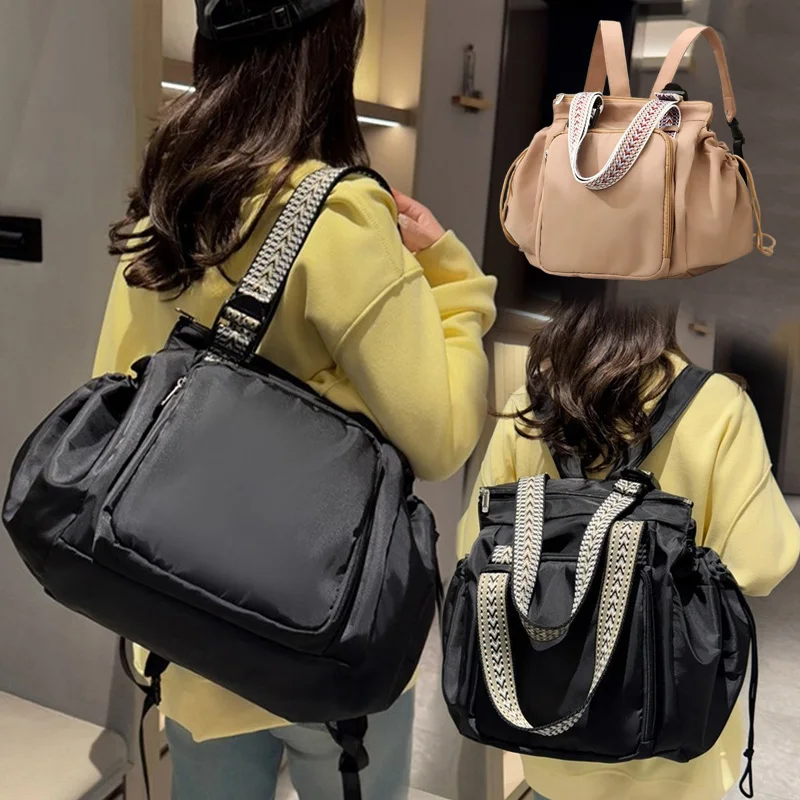 3-in-1 Mommy Bag Baby Diaper Bags Multifunctional Women's Tote Backpack Travel Duffel Airport Bags Foldable Gym Bag thumbnail 2