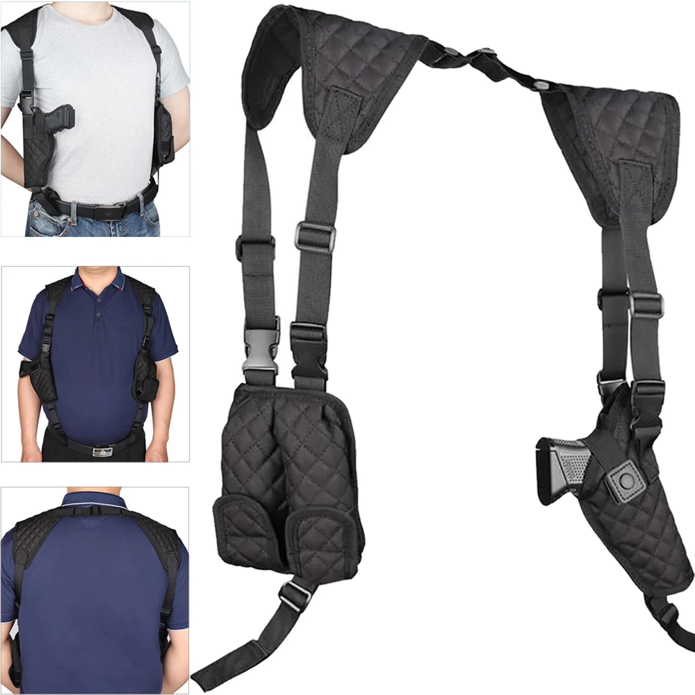 Universal Concealed Carry Gun Holster Outdoor Training Hunting Accessories Pistol Shoulder Bag Holder Handgun Magazine Pouch