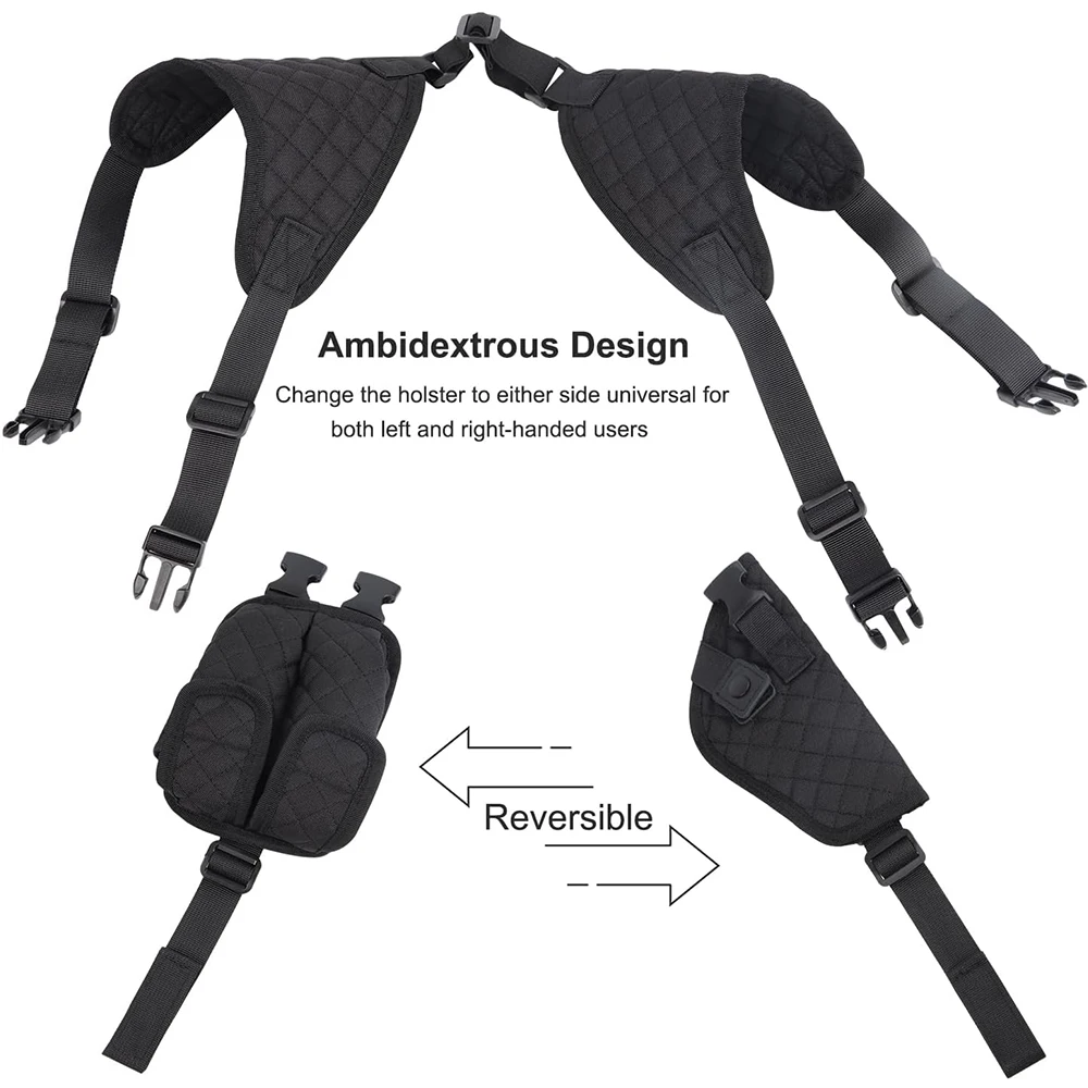 Universal Concealed Carry Gun Holster Outdoor Training Hunting Accessories Pistol Shoulder Bag Holder Handgun Magazine Pouch thumbnail 5