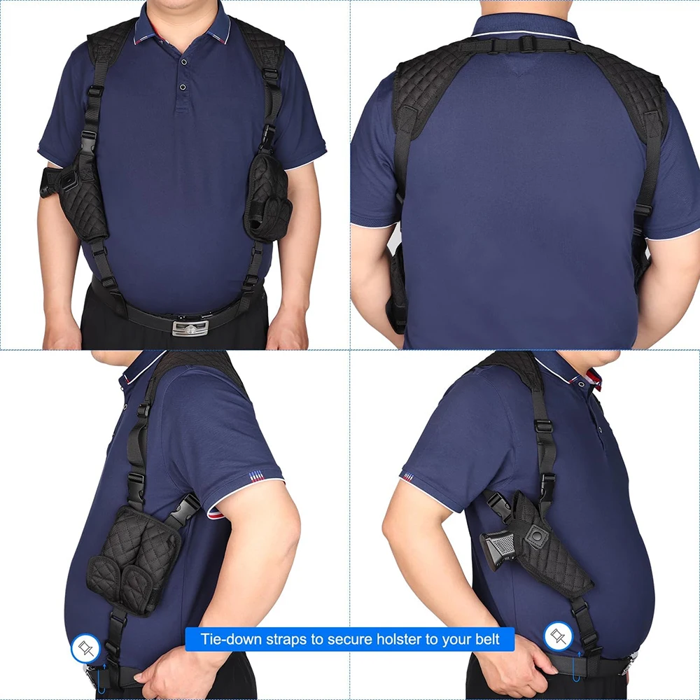 Universal Concealed Carry Gun Holster Outdoor Training Hunting Accessories Pistol Shoulder Bag Holder Handgun Magazine Pouch thumbnail 3