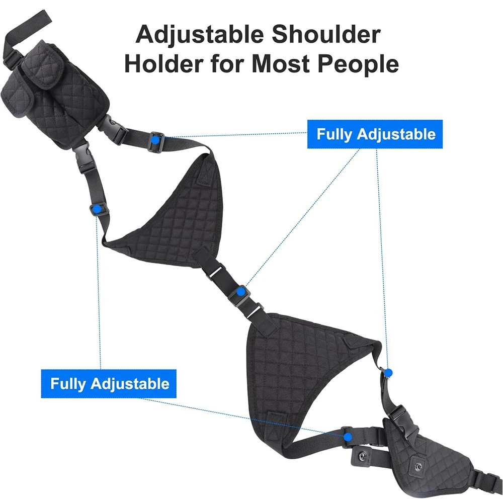 Universal Concealed Carry Gun Holster Outdoor Training Hunting Accessories Pistol Shoulder Bag Holder Handgun Magazine Pouch thumbnail 4