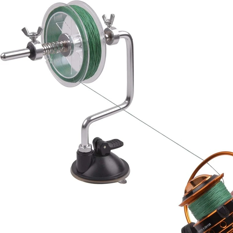 Outdoor Fishing Reel Winding Spooler Aluminum Alloy Fishing Line Winder  Fishing Reel Specific Winding Device Outdoors Tackle
