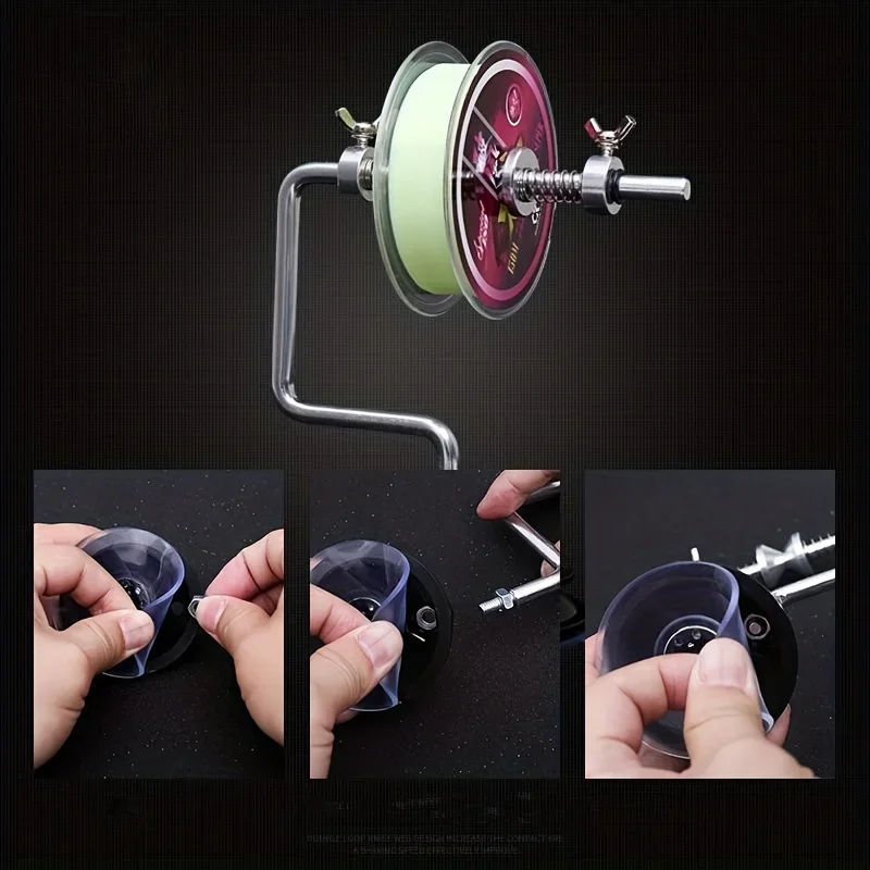 Outdoor Fishing Reel Winding Spooler Aluminum Alloy Fishing Line Winder  Fishing Reel Specific Winding Device Outdoors Tackle thumbnail 6