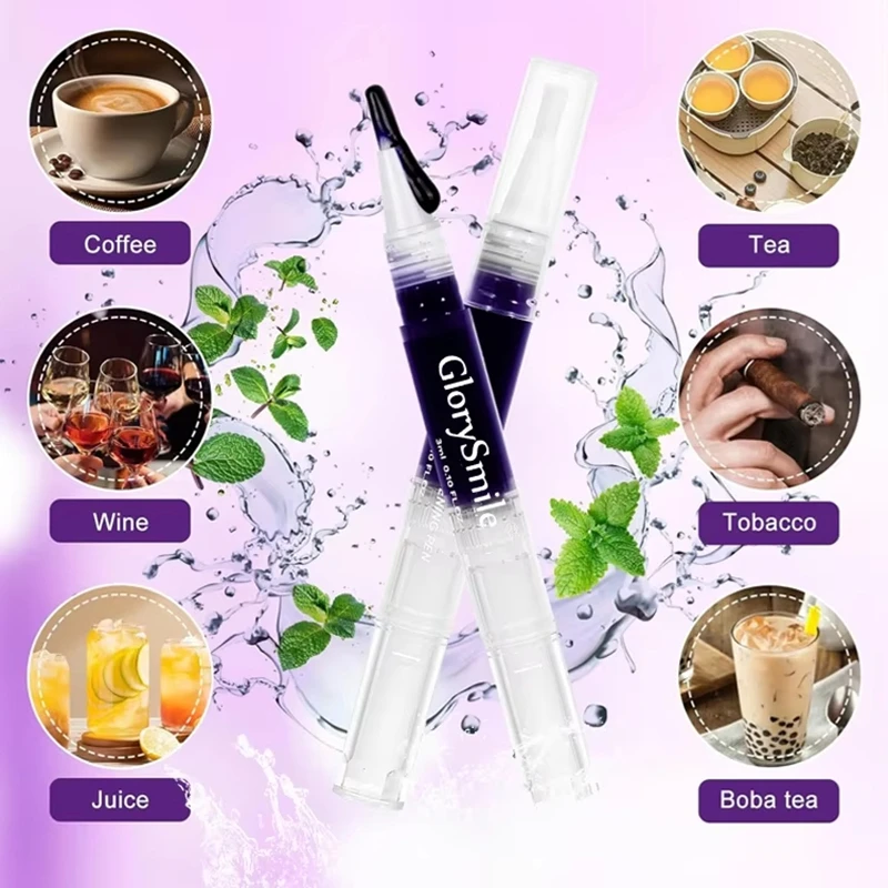 Purple Instant Teeth Whitening Pen Tartar Toothpaste Cleaning Tooth Stain No Sensitivity For A Whiter Brighter Smile Decay Care thumbnail 5