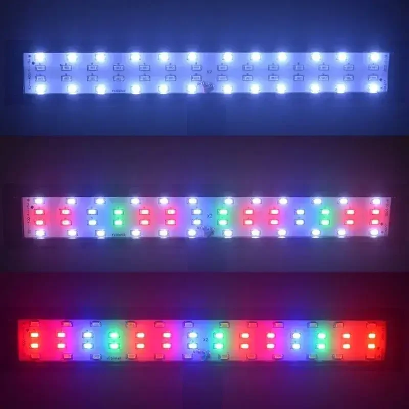 3 Colors LED Aquarium Water Grass Light 220V 5W/7W/9W/12W Aquatic Plant Growth Lamp Energy-Saving 55cm Fish Tank Clip-on Light thumbnail 3