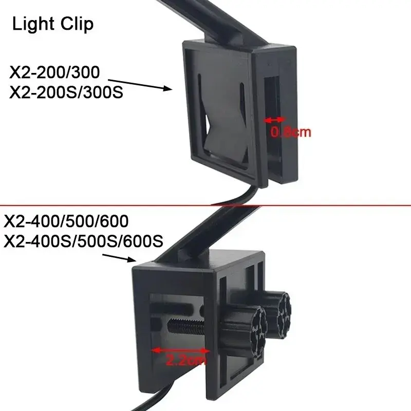 3 Colors LED Aquarium Water Grass Light 220V 5W/7W/9W/12W Aquatic Plant Growth Lamp Energy-Saving 55cm Fish Tank Clip-on Light thumbnail 5