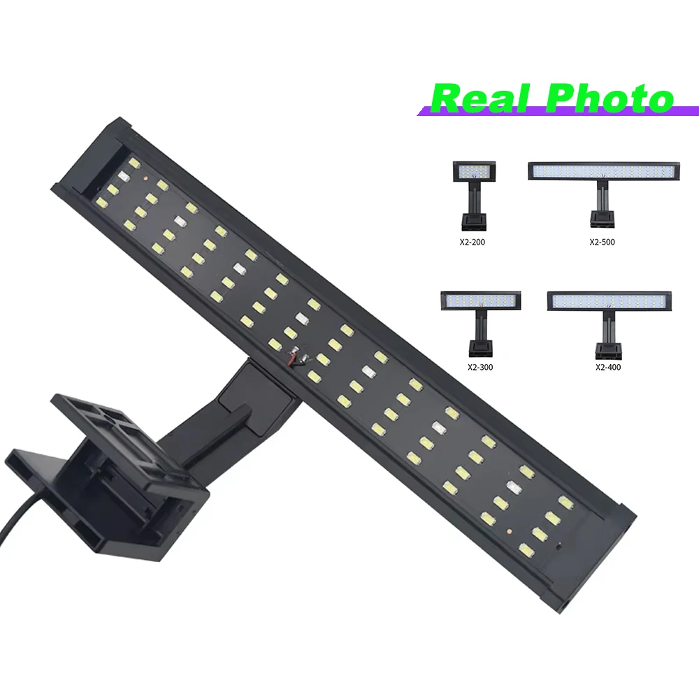 3 Colors LED Aquarium Water Grass Light 220V 5W/7W/9W/12W Aquatic Plant Growth Lamp Energy-Saving 55cm Fish Tank Clip-on Light thumbnail 6