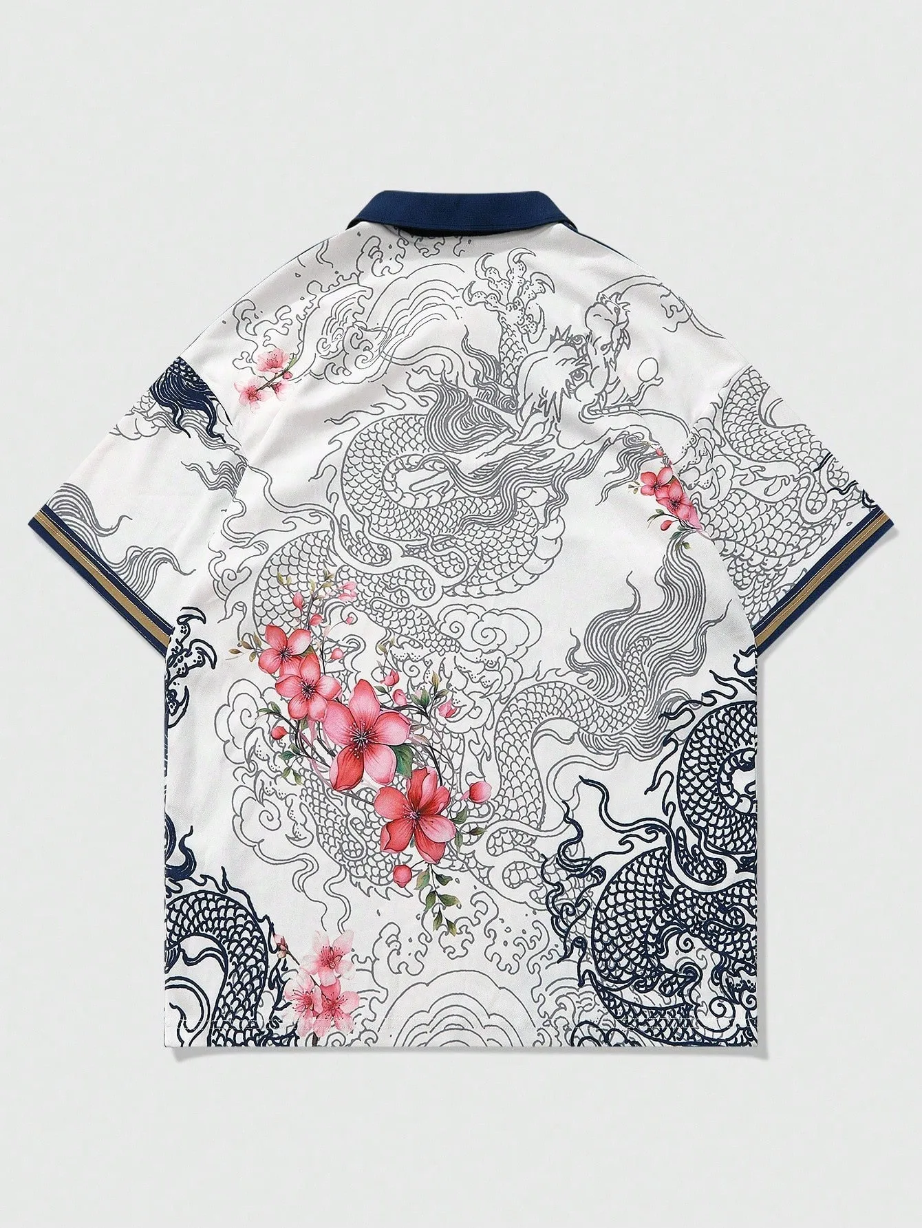 The 2025 summer new men's short-sleeved POLO shirt features a casual fashionable and breathable 3D pattern print thumbnail 4