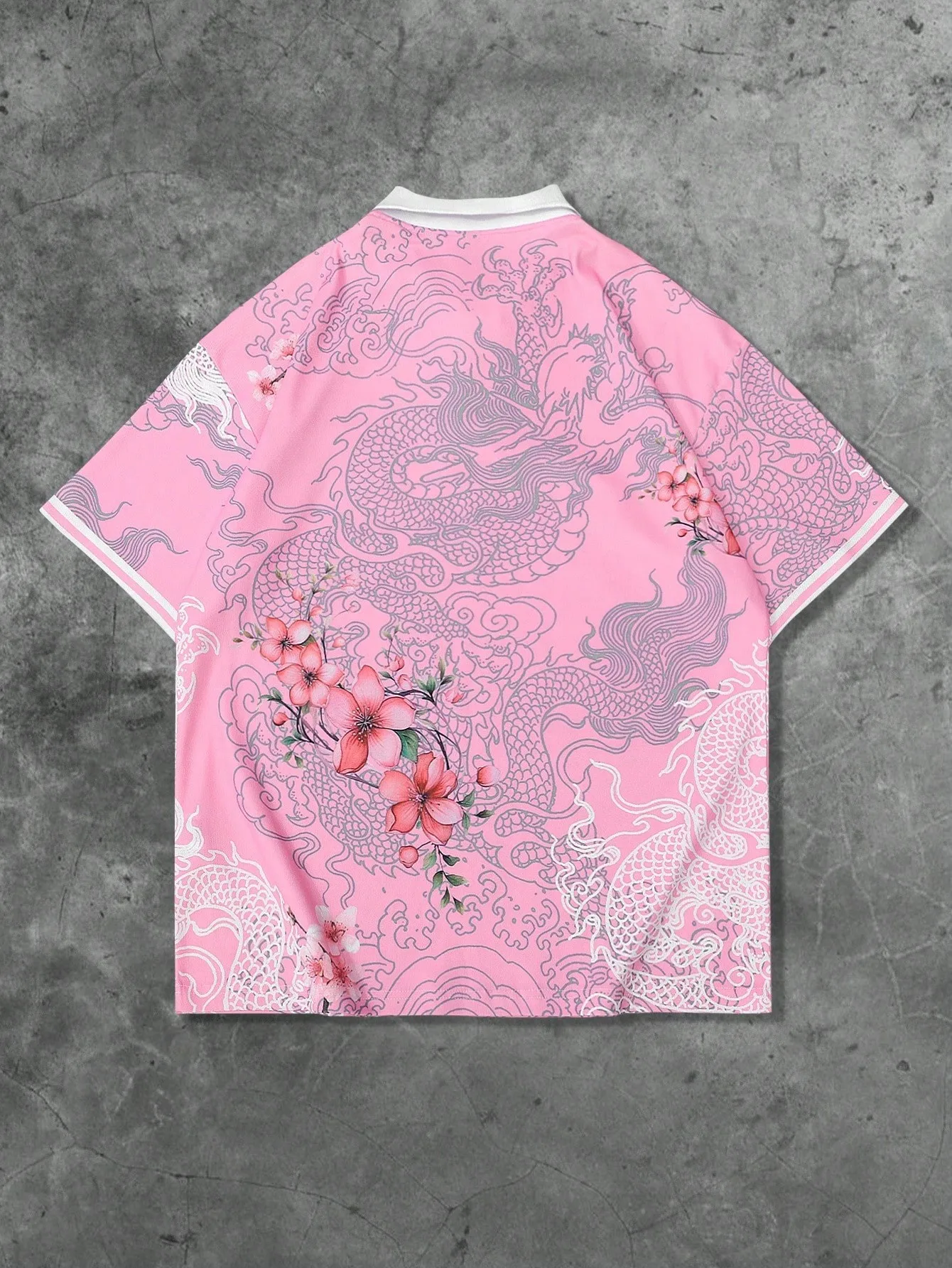 The 2025 summer new men's short-sleeved POLO shirt features a casual fashionable and breathable 3D pattern print thumbnail 6