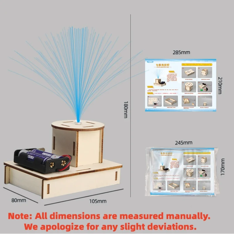 DIY Colorful Fiber Optic Lamp Kit STEAM Toys Creative Science Experiment Handmade Puzzle Toy Small Production Inventionfor Kids thumbnail 5