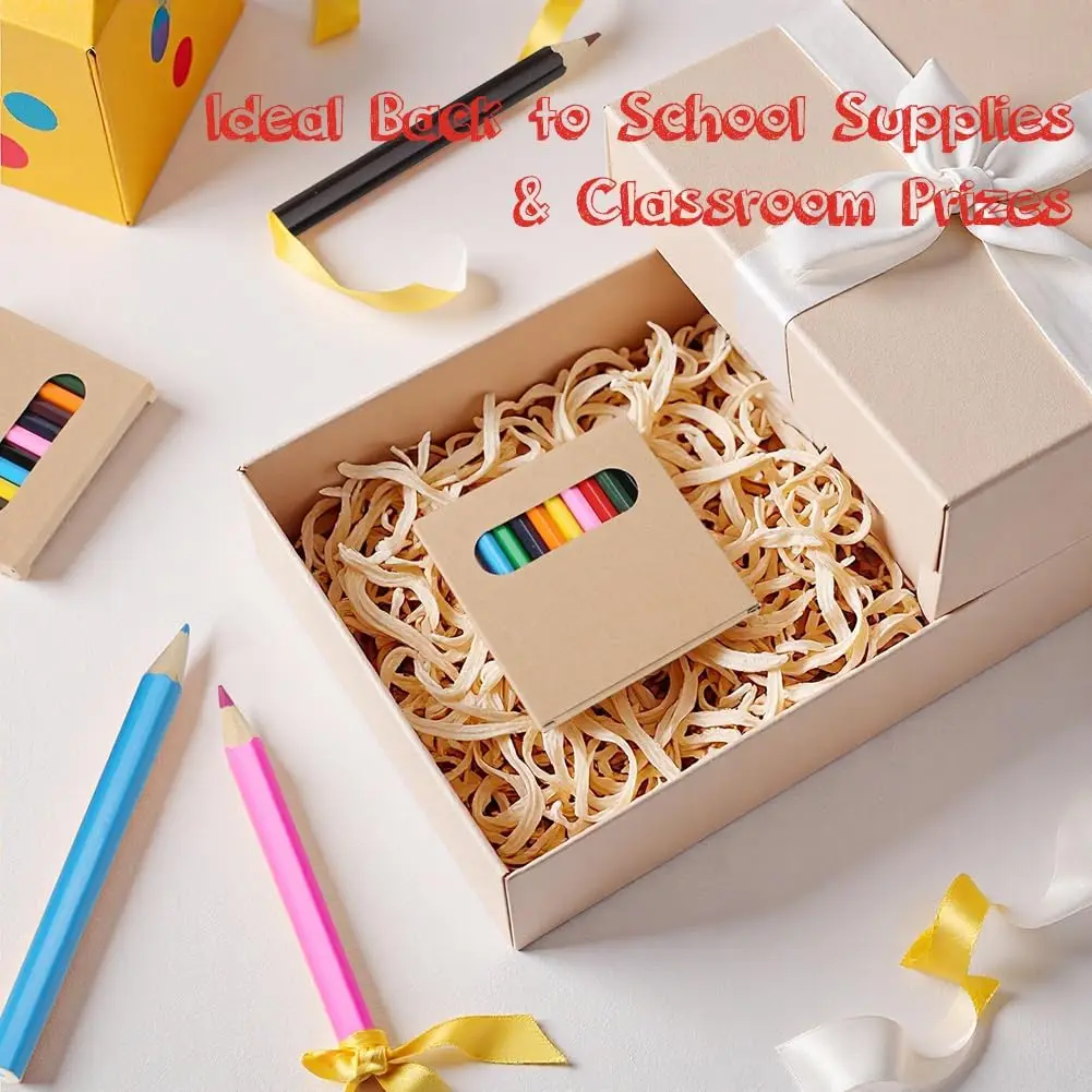 1set Mini Colored Pencil Kawaii Kids Children Small Draw Pen Cute Wooden Colored Pencil Set For School Supplies Gift thumbnail 5