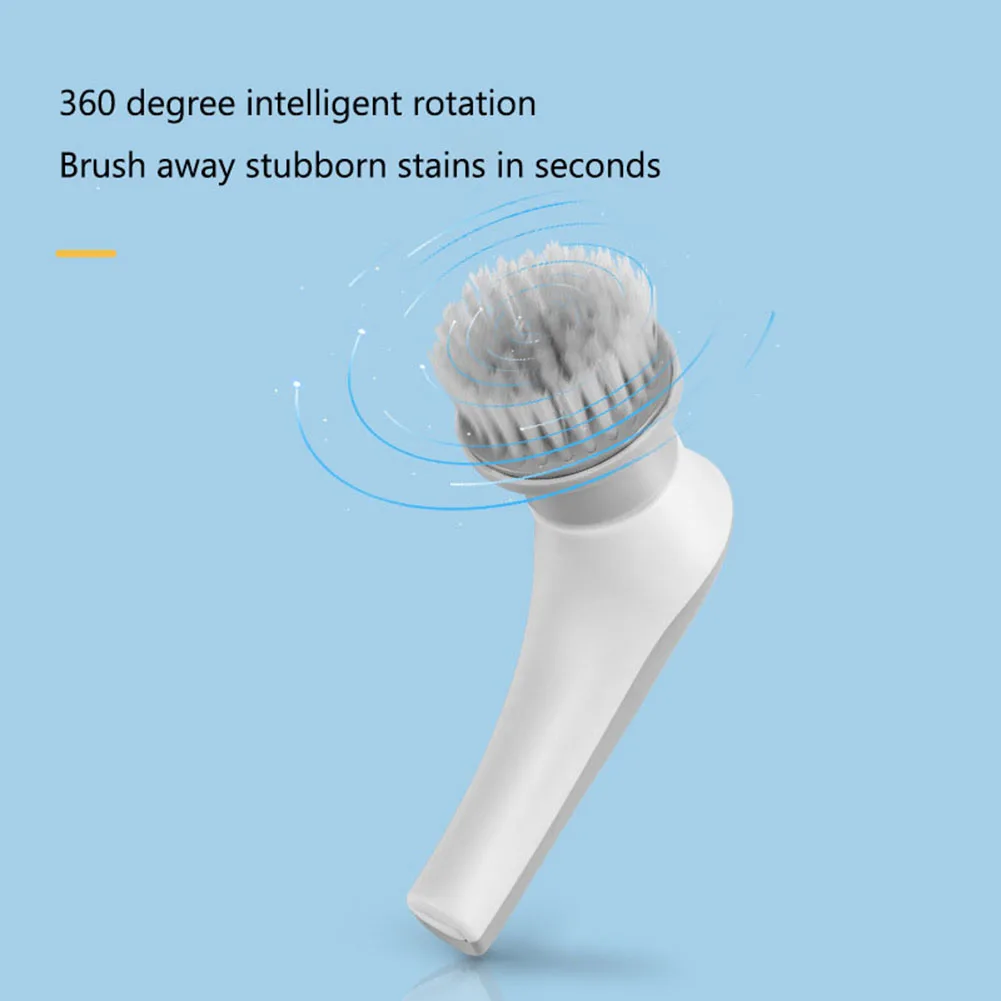 Electric Brush Cleaner 360 Degree Rotation Kitchen Home Cleaning Brush 3 Replaceable Brush Heads Bathroom Kitchen Cleaner thumbnail 5