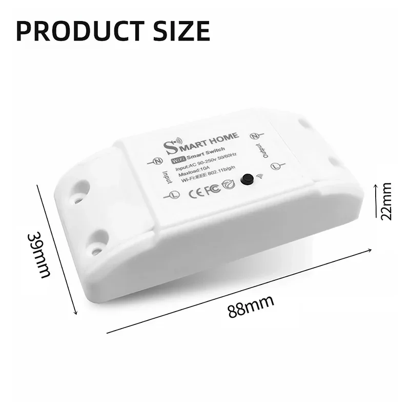 Tuya WiFi Smart Switch APP Wireless Controller Universal Breaker Timer Smart Life Work Switch Lncluding Bluetooth thumbnail 6