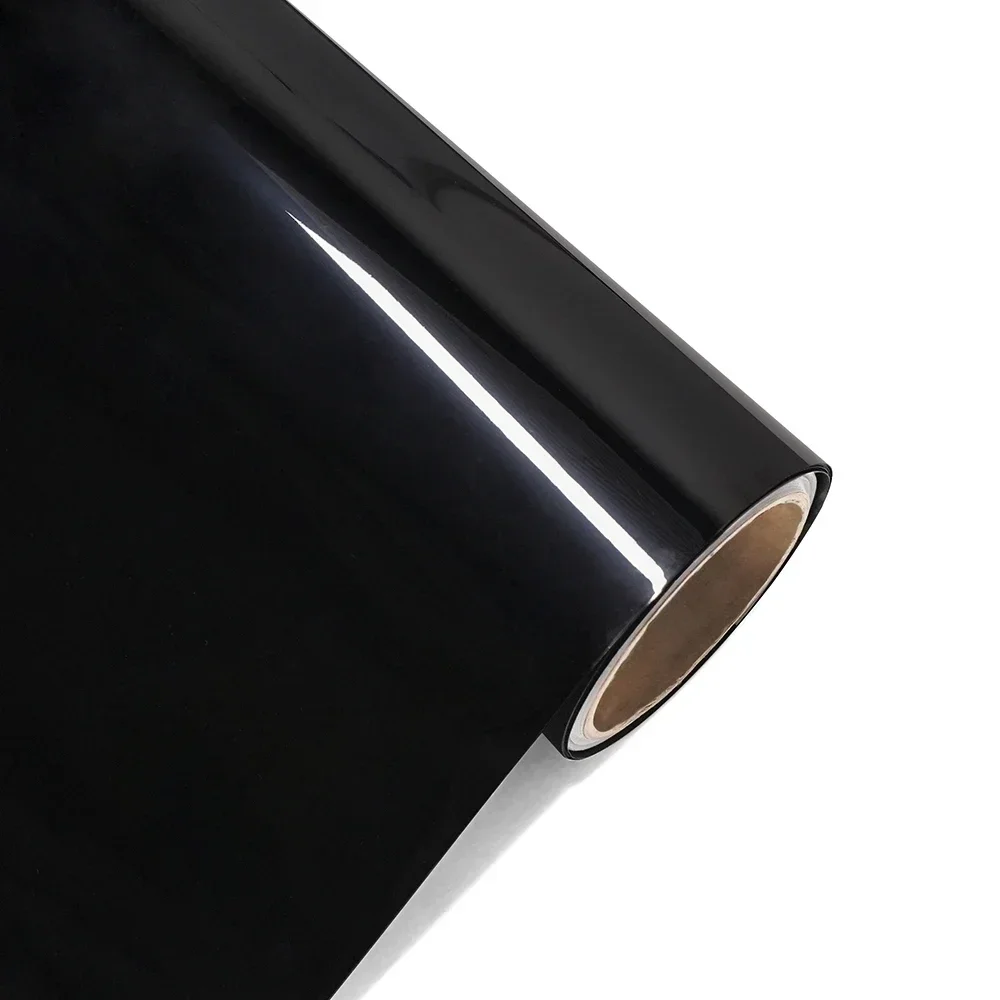 Ultra Gloss PET Piano Black Vinyl Wrap Film Sticker Auto Decoration Accessories Glossy Black Self Adhesive Vinyl Bubble Air Free thumbnail 4