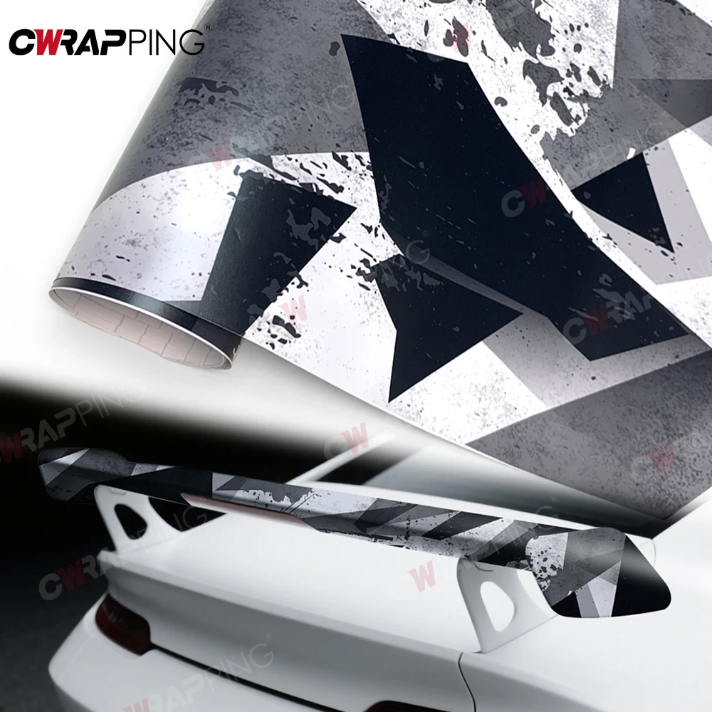 Waterproof Film Wrapping Vinyl Splash Ink Car Wrapping Sticker Geometric Camouflage Exterior Car Stickers Motorcycle Vinyls Wrap thumbnail 5