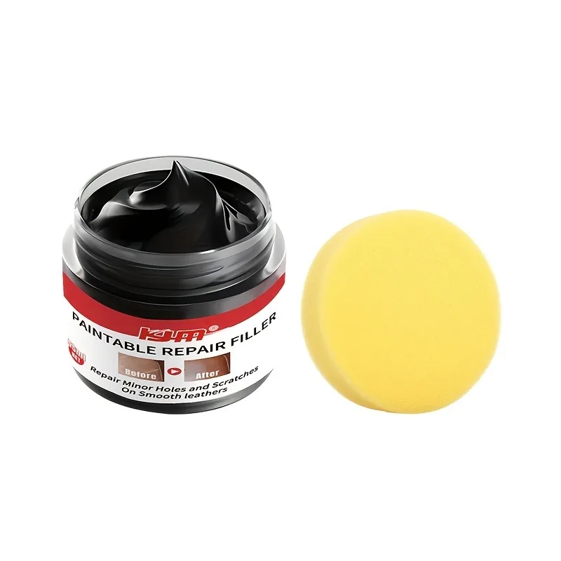 KJM Black Shoe Repair Filler: Quick-Dry Chemical Formula – Scratch Fix for Imitation Leather Shoes/Boots, Durable Refurbishment thumbnail 3
