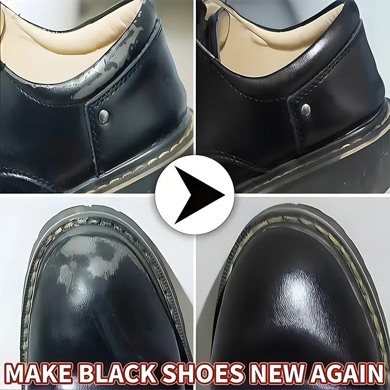 KJM Black Shoe Repair Filler: Quick-Dry Chemical Formula – Scratch Fix for Imitation Leather Shoes/Boots, Durable Refurbishment thumbnail 5