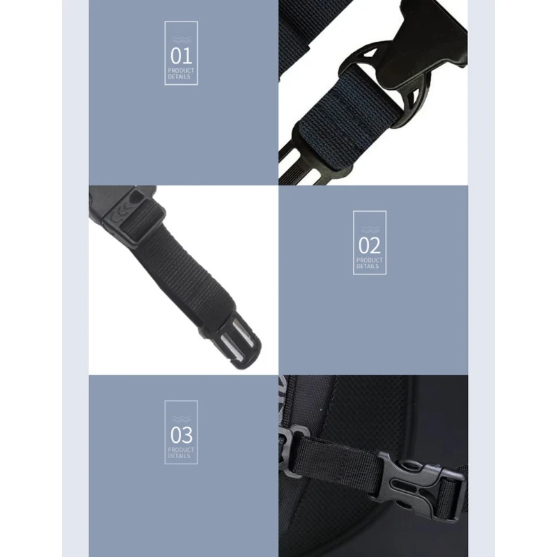 H3CB Universal Backpack Chest Strap, Heavy Duty Adjustable Backpack Sternum Strap Chest Belt with Quick Release Buckles Gift thumbnail 4
